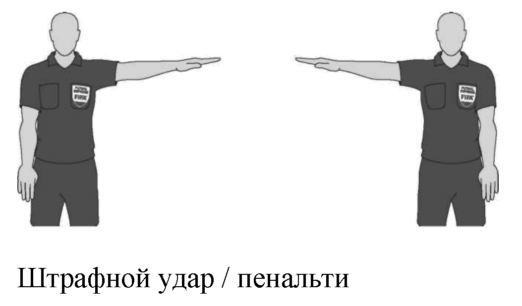 Жесты судьи в мини футболе в картинках