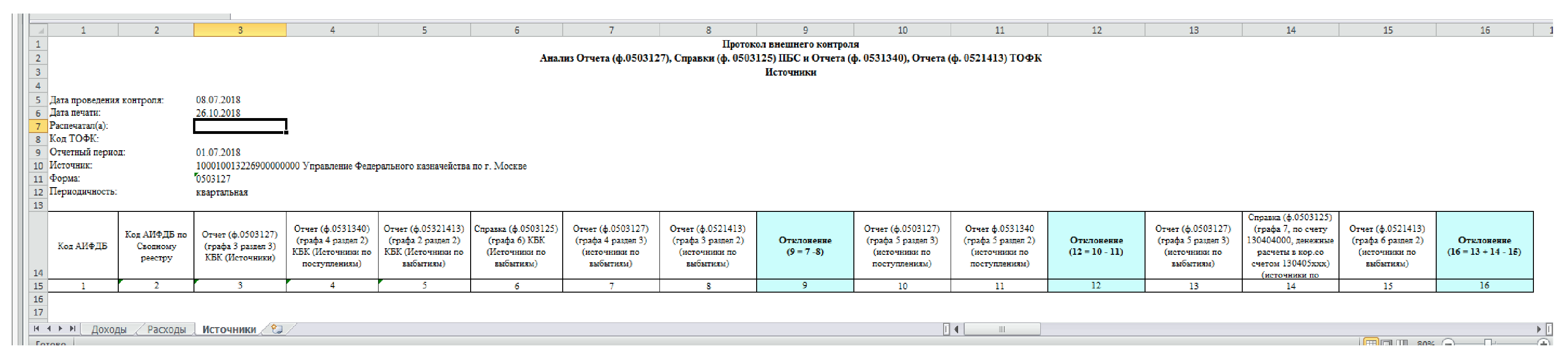 0503127 порядок заполнения в 2022 году образец