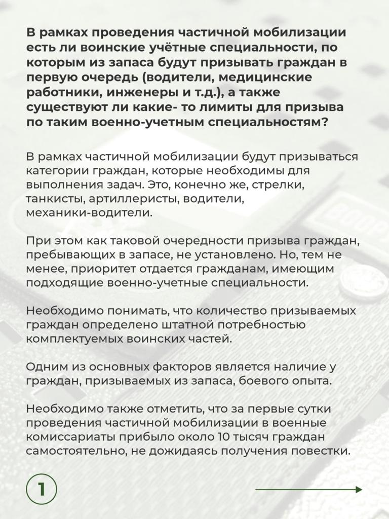 Минобороны России ответило на вопросы о частичной мобилизации | ГАРАНТ.РУ